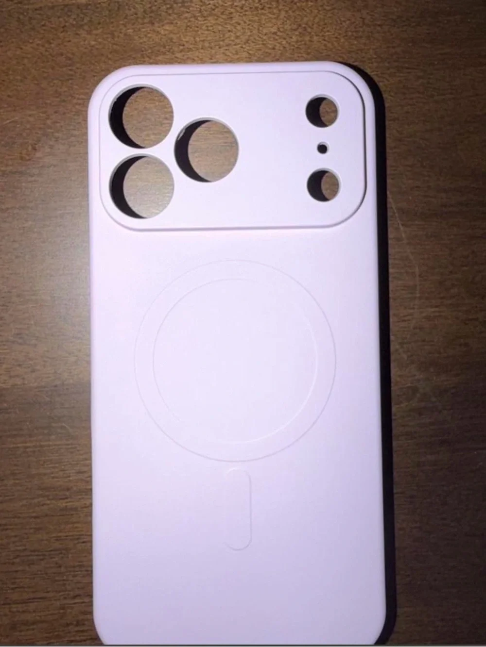 Premium Light Pink Silicone MagSafe-Compatible Phone Case